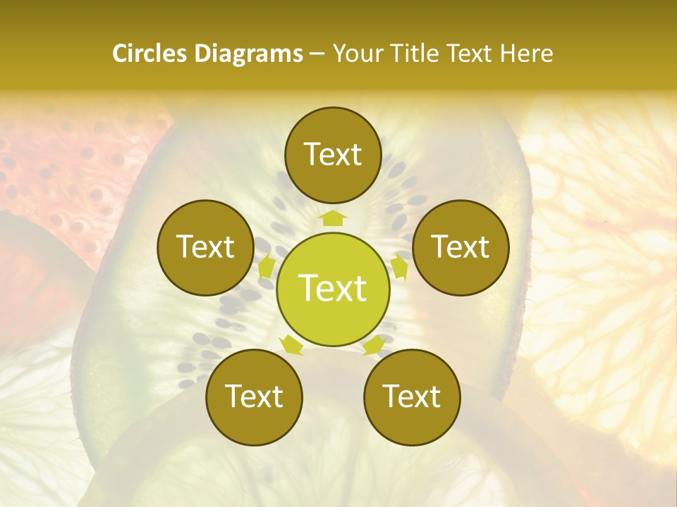 Vegetarian Freshness Orange PowerPoint Template