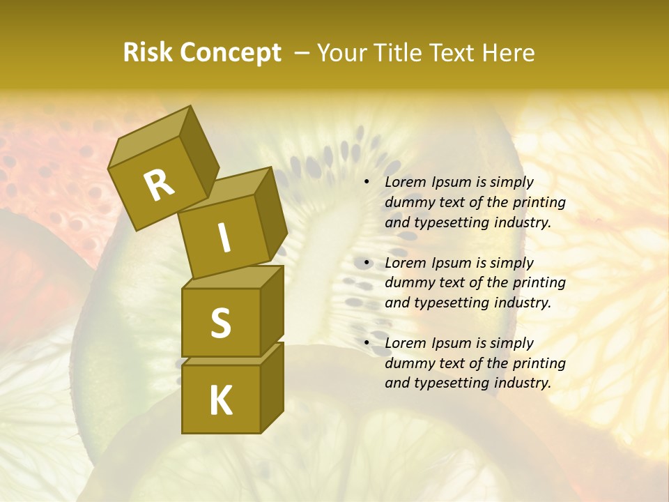 Vegetarian Freshness Orange PowerPoint Template