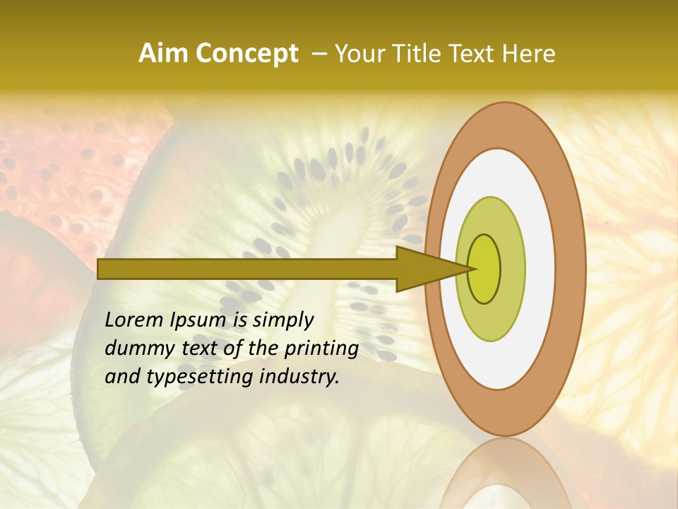 Vegetarian Freshness Orange PowerPoint Template