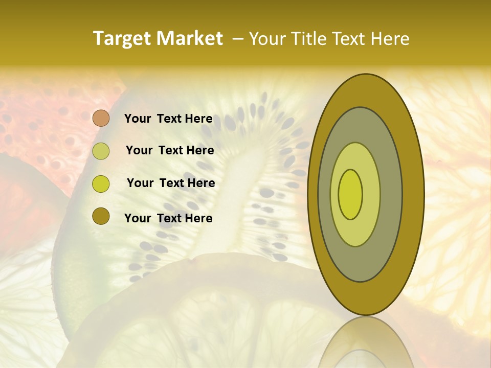 Vegetarian Freshness Orange PowerPoint Template