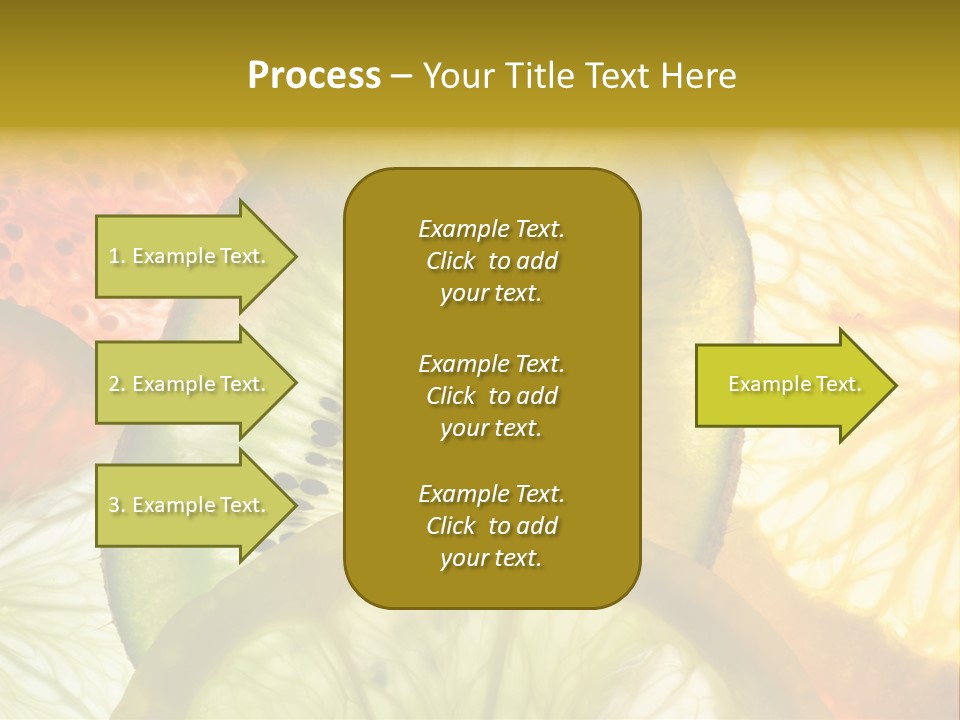Vegetarian Freshness Orange PowerPoint Template