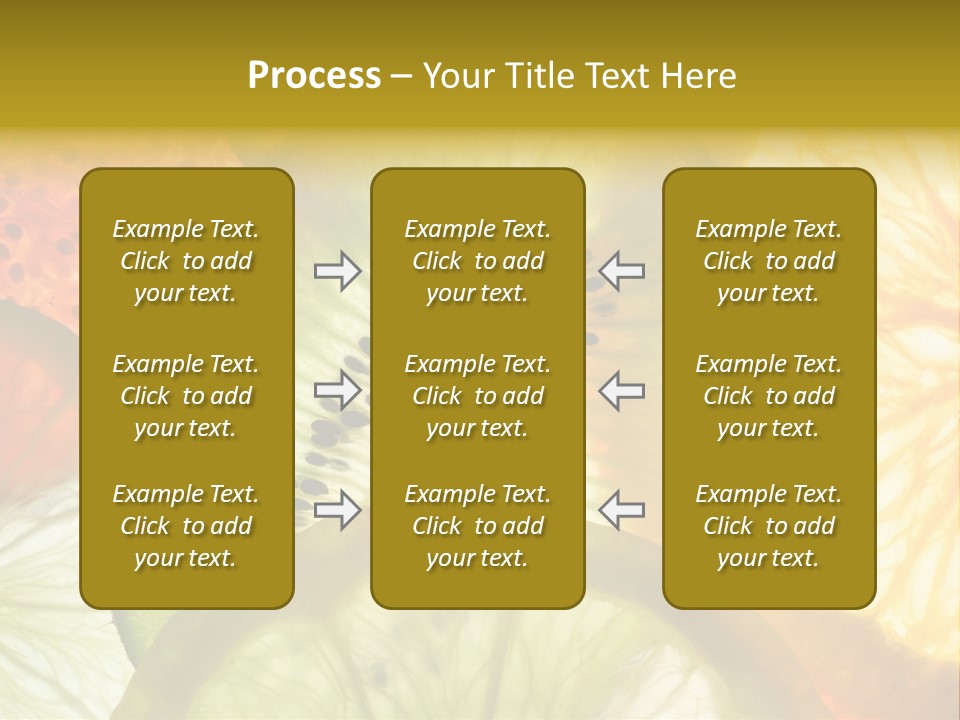 Vegetarian Freshness Orange PowerPoint Template