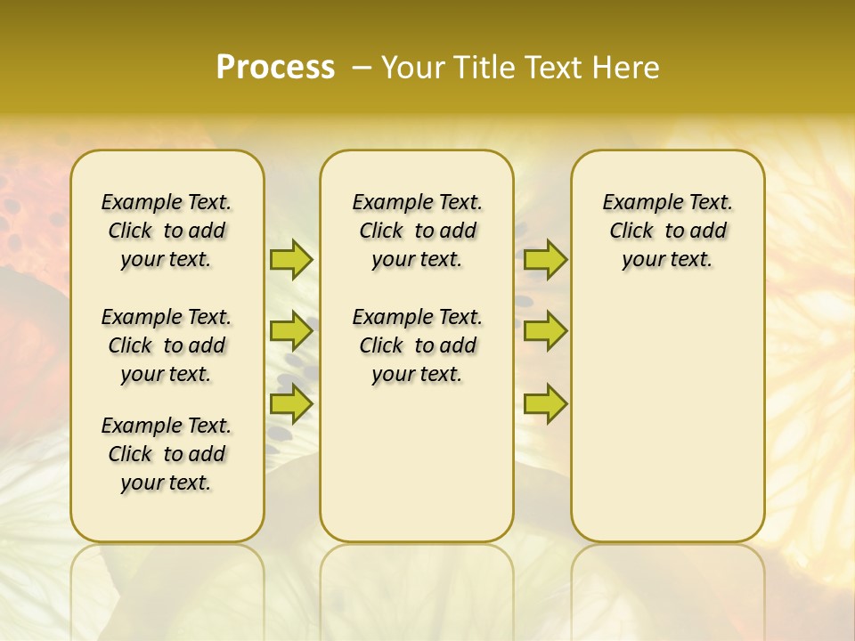 Vegetarian Freshness Orange PowerPoint Template