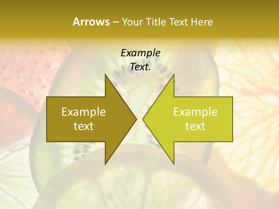 Vegetarian Freshness Orange PowerPoint Template