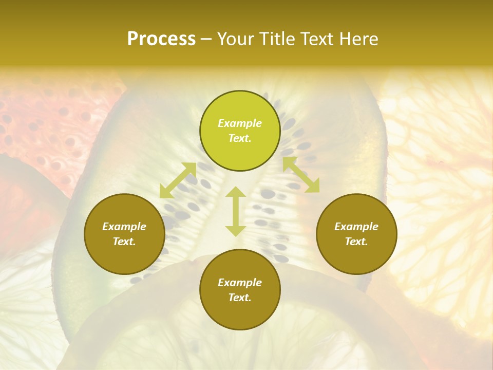 Vegetarian Freshness Orange PowerPoint Template