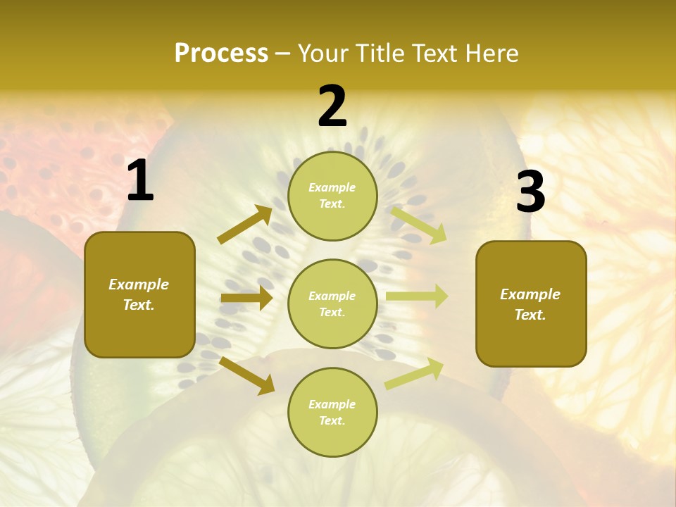 Vegetarian Freshness Orange PowerPoint Template