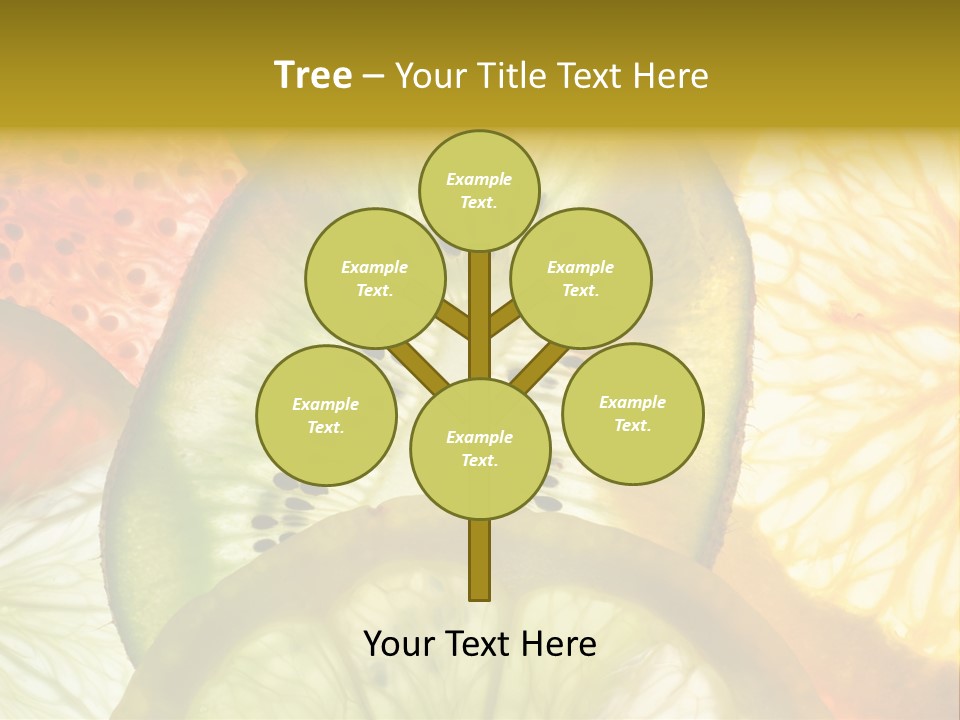 Vegetarian Freshness Orange PowerPoint Template