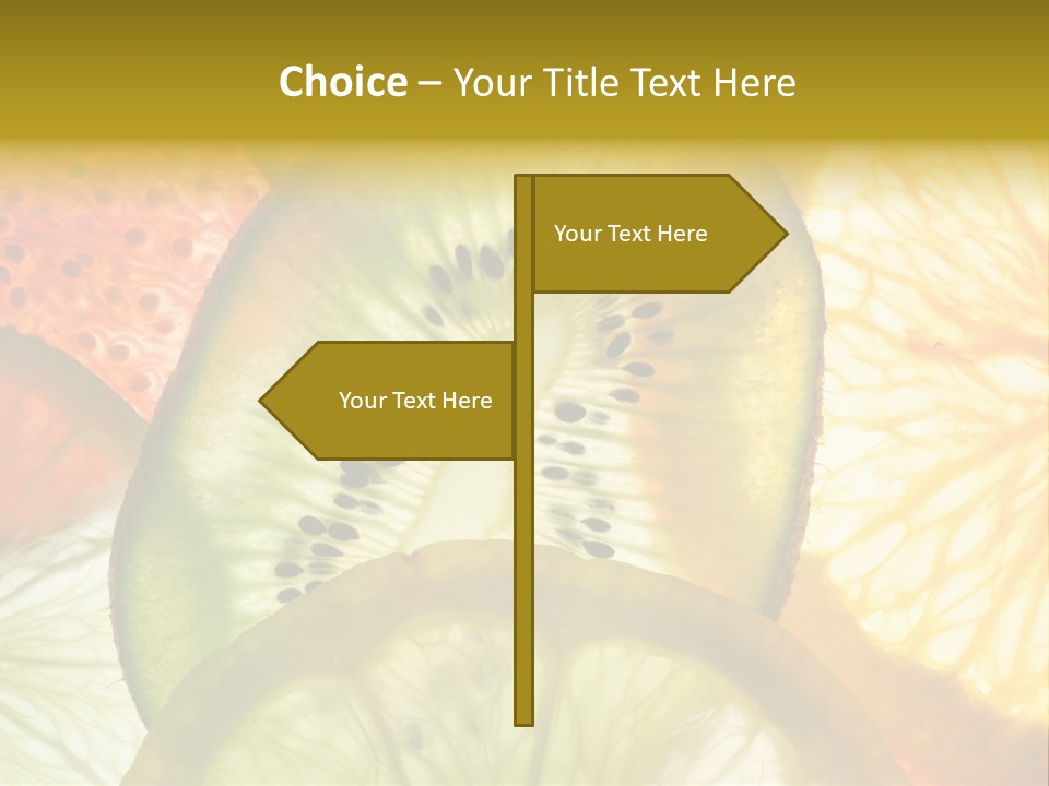 Vegetarian Freshness Orange PowerPoint Template