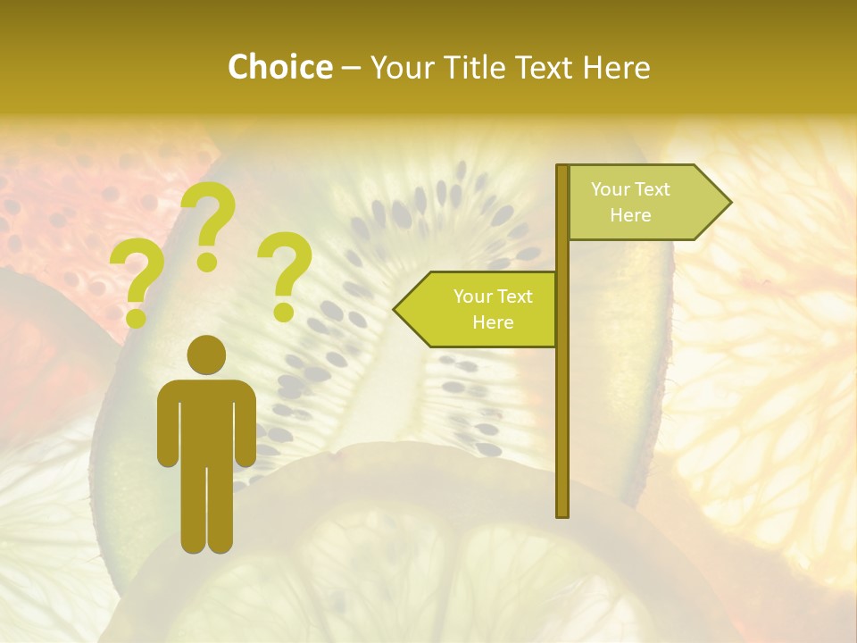 Vegetarian Freshness Orange PowerPoint Template