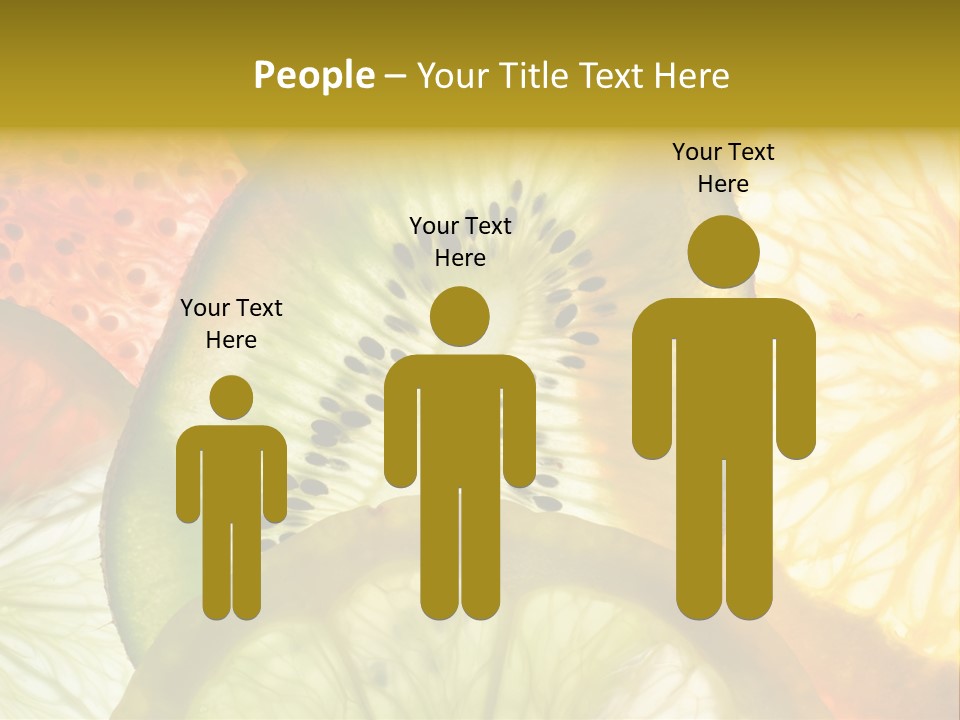 Vegetarian Freshness Orange PowerPoint Template