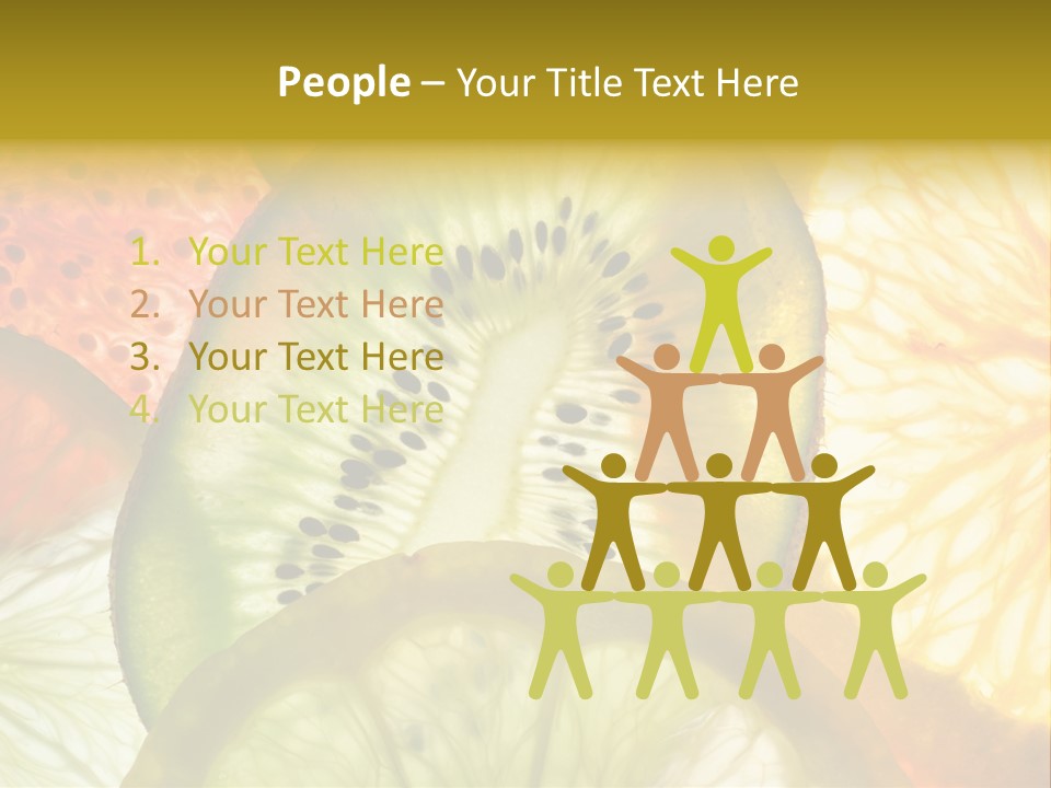 Vegetarian Freshness Orange PowerPoint Template