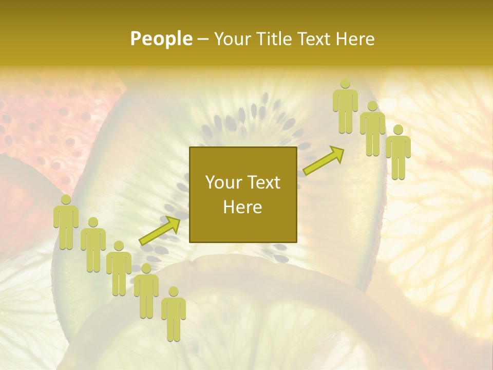 Vegetarian Freshness Orange PowerPoint Template