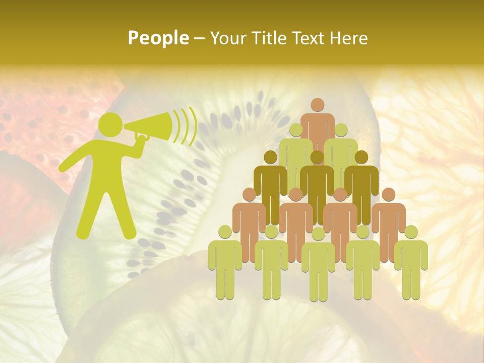 Vegetarian Freshness Orange PowerPoint Template