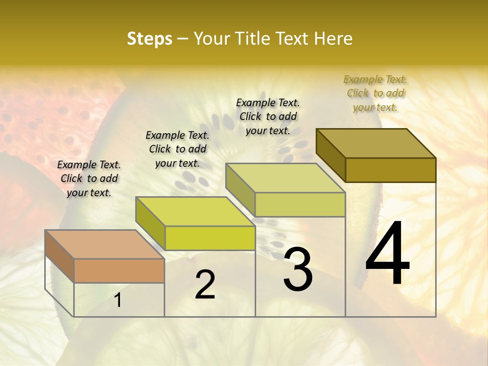 Vegetarian Freshness Orange PowerPoint Template