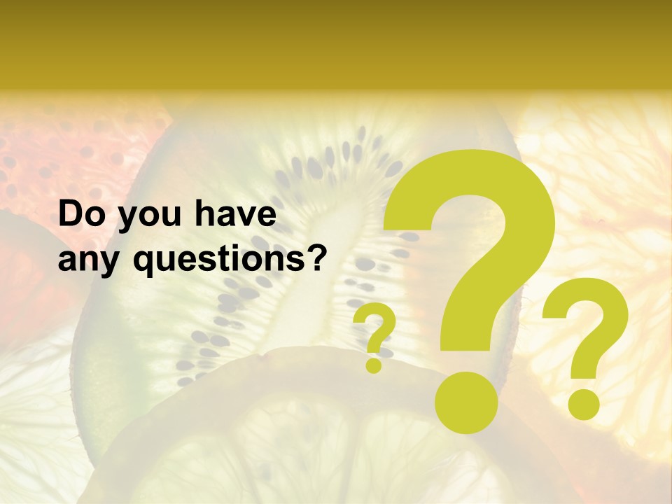 Vegetarian Freshness Orange PowerPoint Template