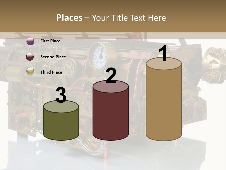 Futuristic Mechanical Typewriter PowerPoint Template