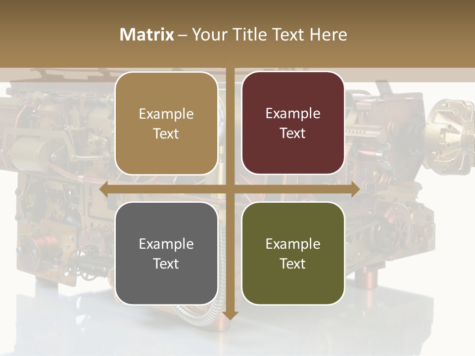 Futuristic Mechanical Typewriter PowerPoint Template