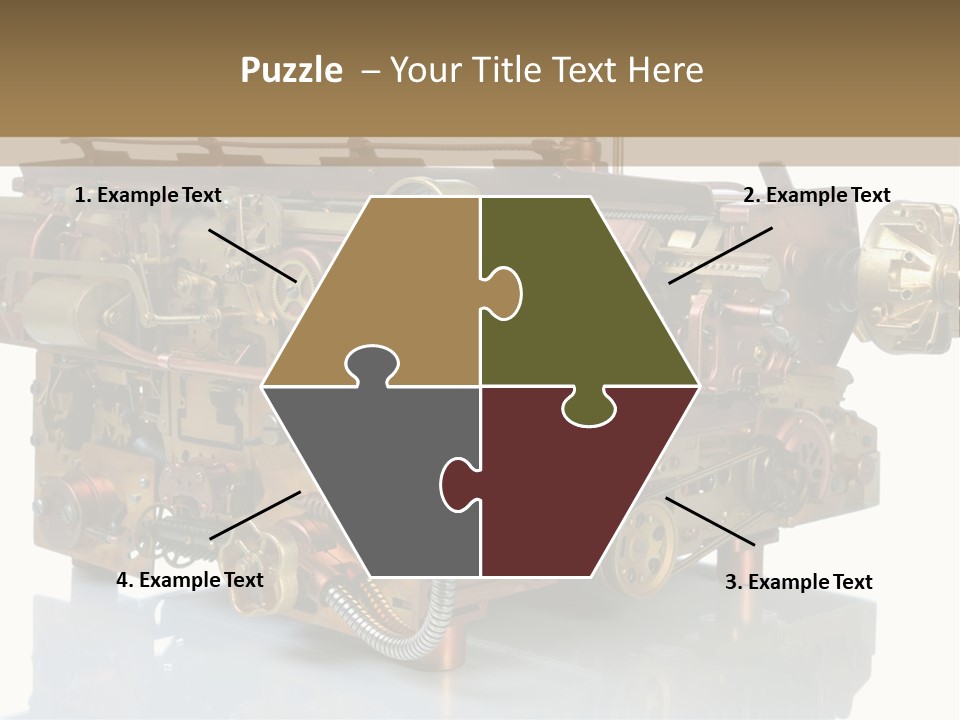 Futuristic Mechanical Typewriter PowerPoint Template