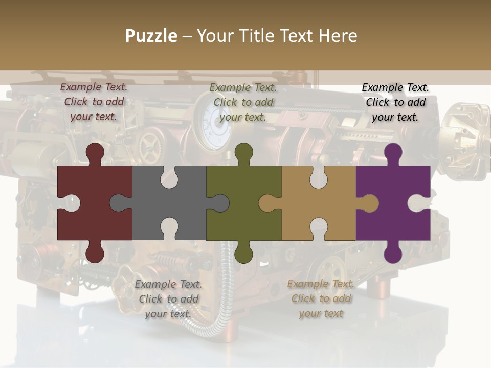 Futuristic Mechanical Typewriter PowerPoint Template