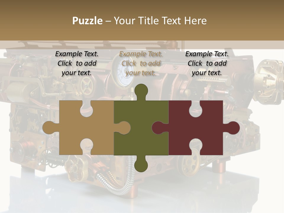 Futuristic Mechanical Typewriter PowerPoint Template