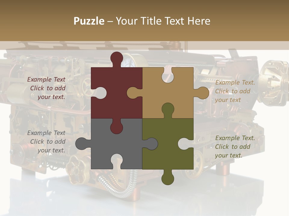 Futuristic Mechanical Typewriter PowerPoint Template