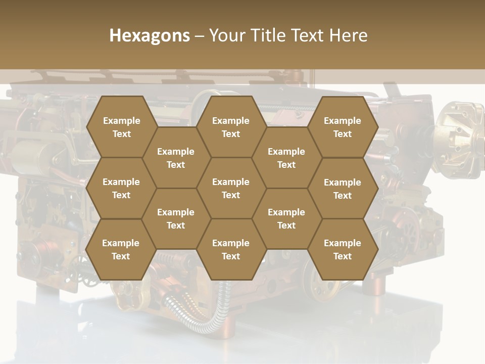 Futuristic Mechanical Typewriter PowerPoint Template