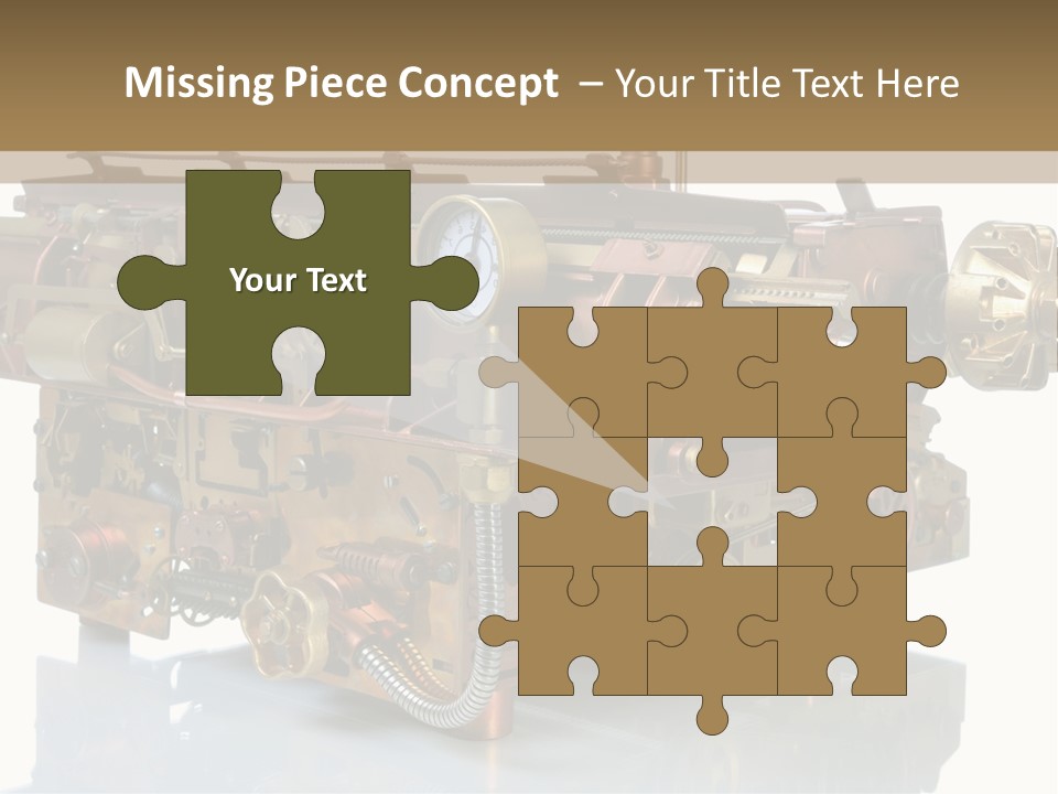 Futuristic Mechanical Typewriter PowerPoint Template