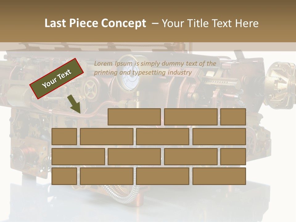 Futuristic Mechanical Typewriter PowerPoint Template