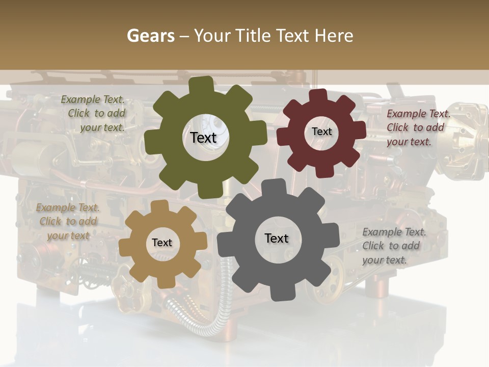 Futuristic Mechanical Typewriter PowerPoint Template