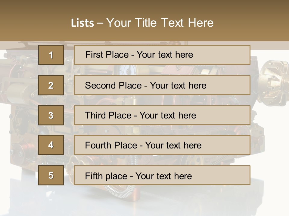 Futuristic Mechanical Typewriter PowerPoint Template