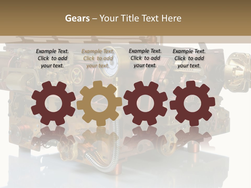 Futuristic Mechanical Typewriter PowerPoint Template