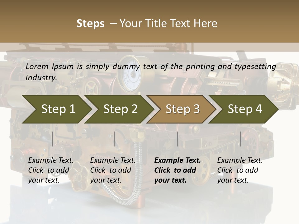 Futuristic Mechanical Typewriter PowerPoint Template