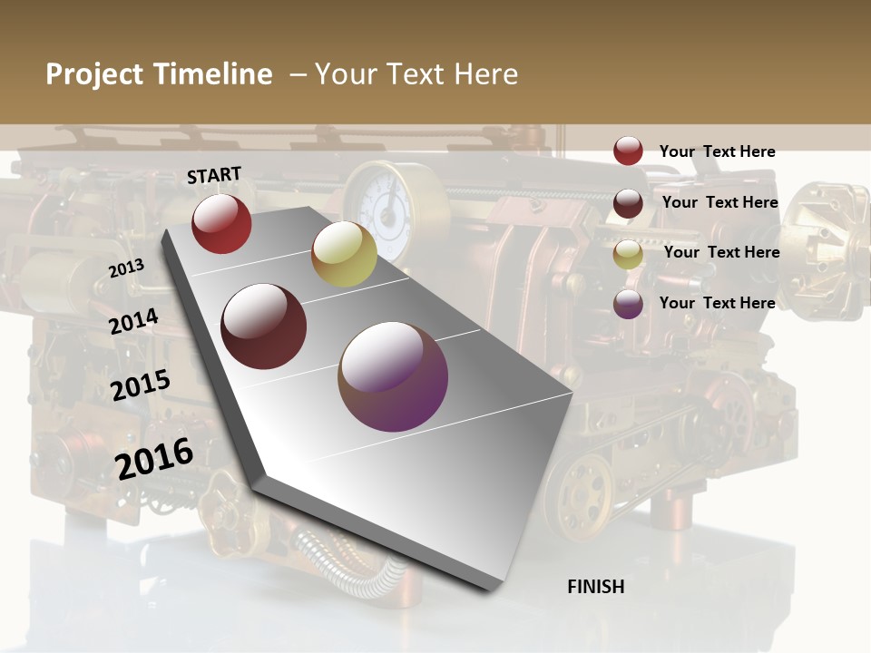 Futuristic Mechanical Typewriter PowerPoint Template