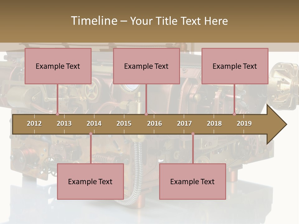 Futuristic Mechanical Typewriter PowerPoint Template