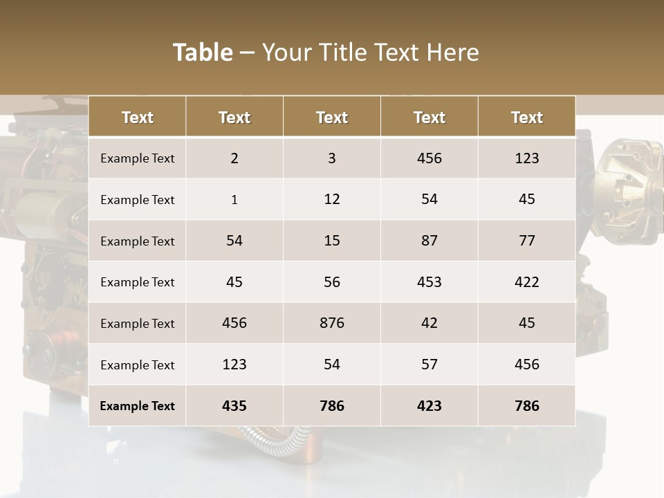 Futuristic Mechanical Typewriter PowerPoint Template