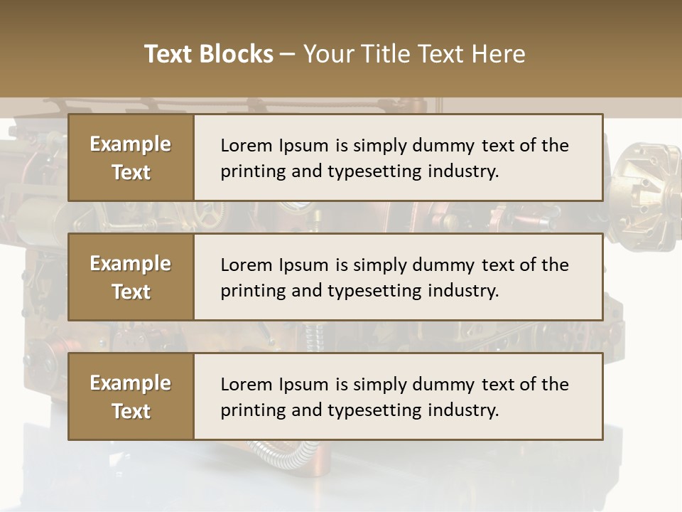 Futuristic Mechanical Typewriter PowerPoint Template