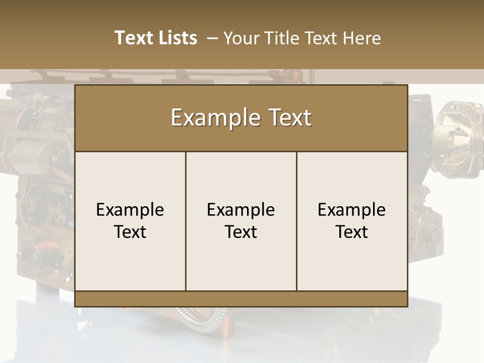 Futuristic Mechanical Typewriter PowerPoint Template