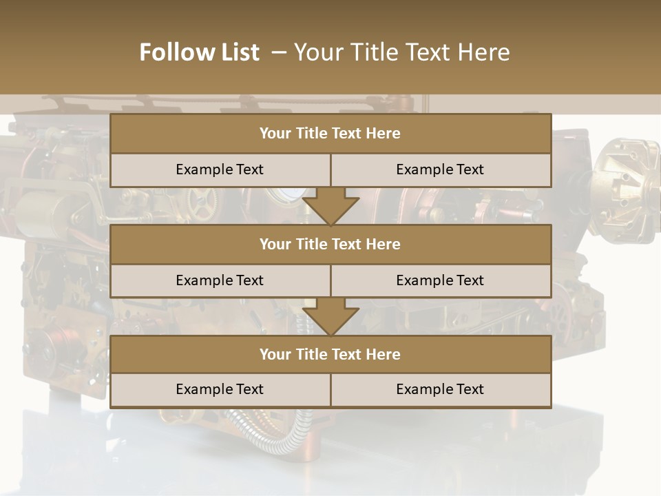 Futuristic Mechanical Typewriter PowerPoint Template