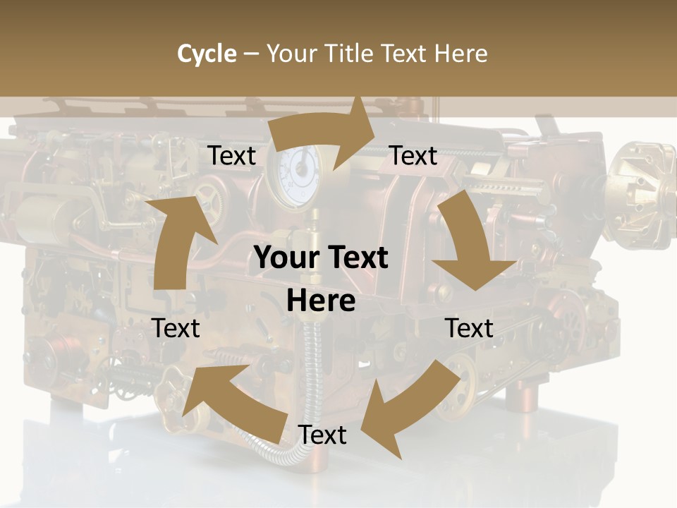 Futuristic Mechanical Typewriter PowerPoint Template