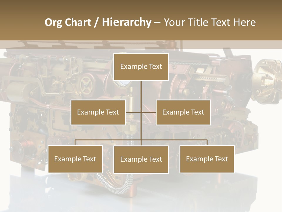 Futuristic Mechanical Typewriter PowerPoint Template