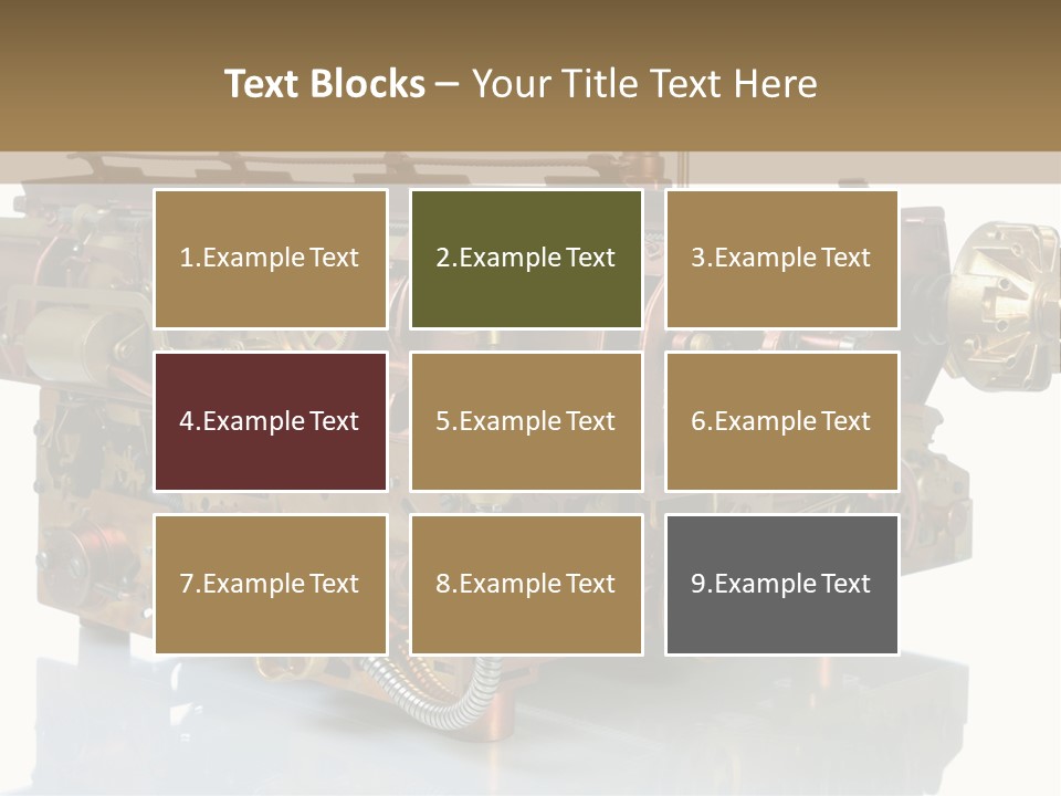 Futuristic Mechanical Typewriter PowerPoint Template