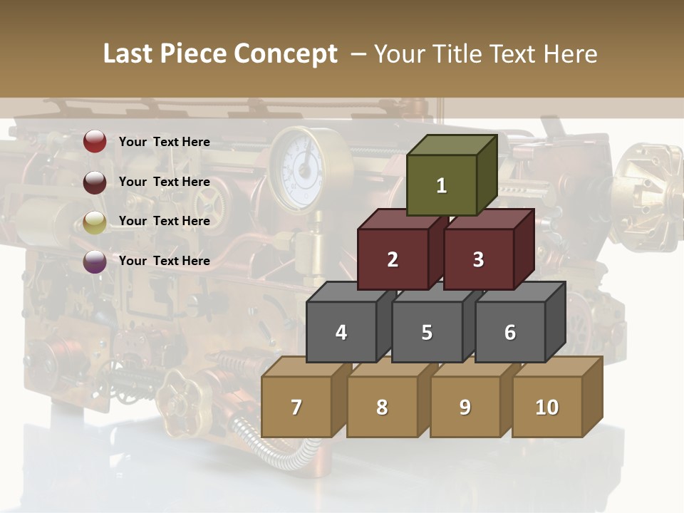 Futuristic Mechanical Typewriter PowerPoint Template
