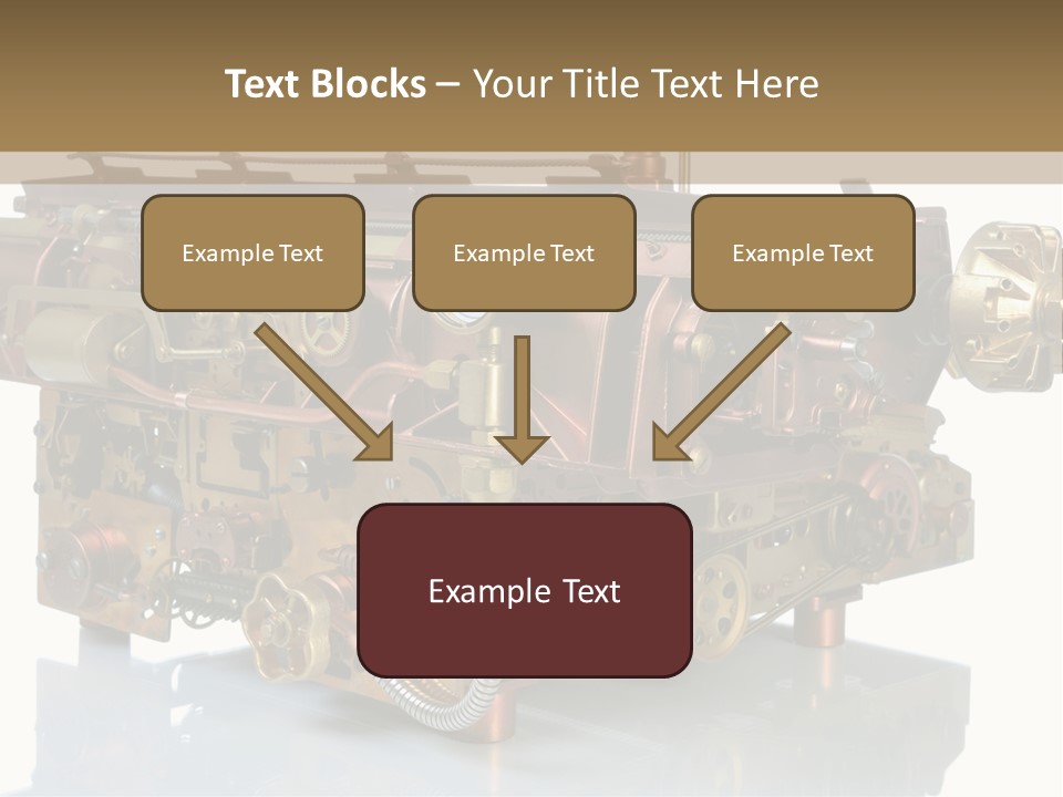 Futuristic Mechanical Typewriter PowerPoint Template