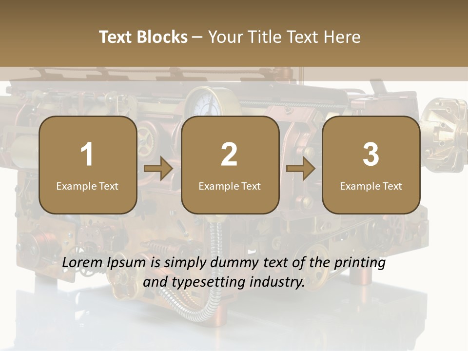 Futuristic Mechanical Typewriter PowerPoint Template