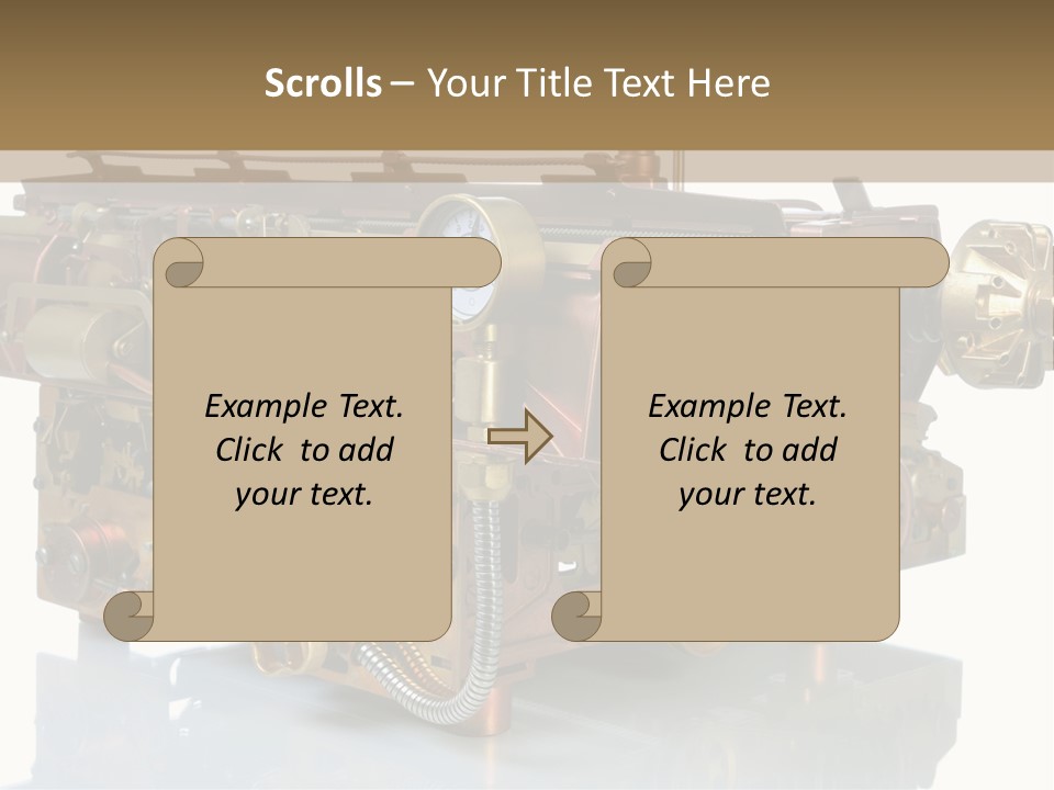 Futuristic Mechanical Typewriter PowerPoint Template