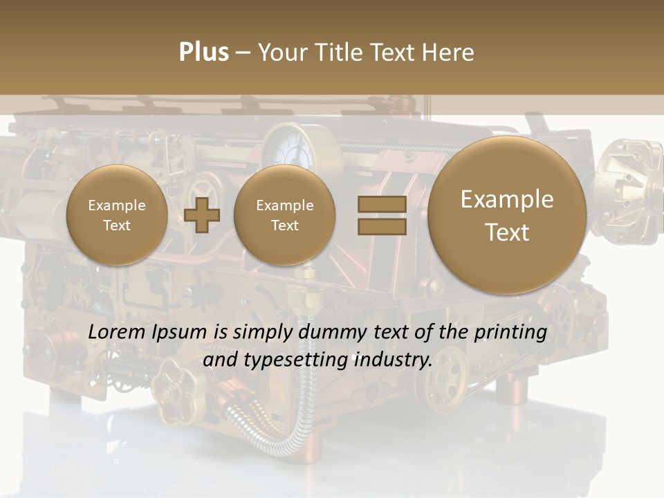 Futuristic Mechanical Typewriter PowerPoint Template
