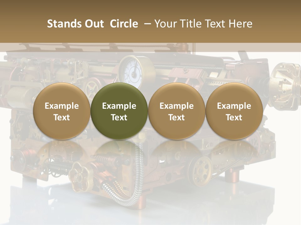 Futuristic Mechanical Typewriter PowerPoint Template