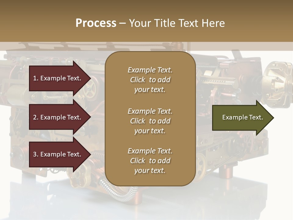 Futuristic Mechanical Typewriter PowerPoint Template