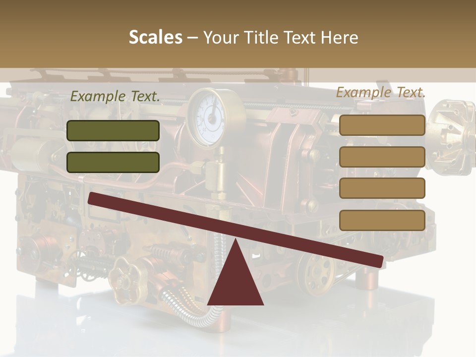 Futuristic Mechanical Typewriter PowerPoint Template