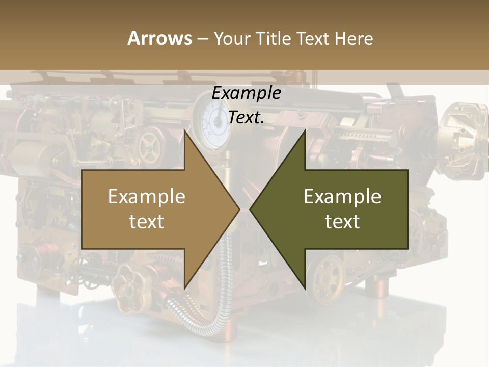 Futuristic Mechanical Typewriter PowerPoint Template